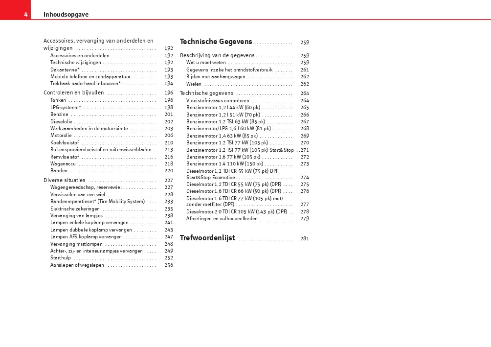 2012-2013 Seat Ibiza Owner's Manual | Dutch