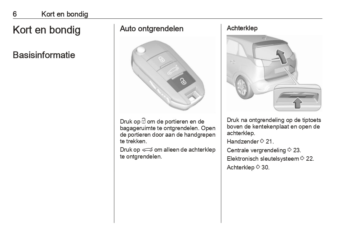 2019 Opel Crossland X Owner's Manual | Dutch