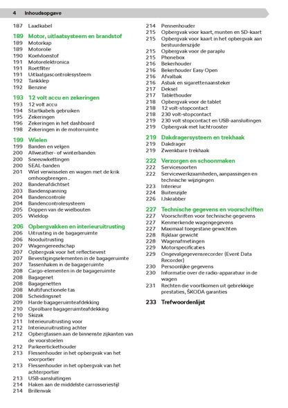 2021 Skoda Superb iV Owner's Manual | Dutch