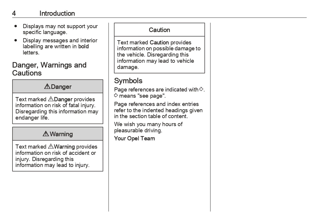 2022-2023 Opel Astra Owner's Manual | English