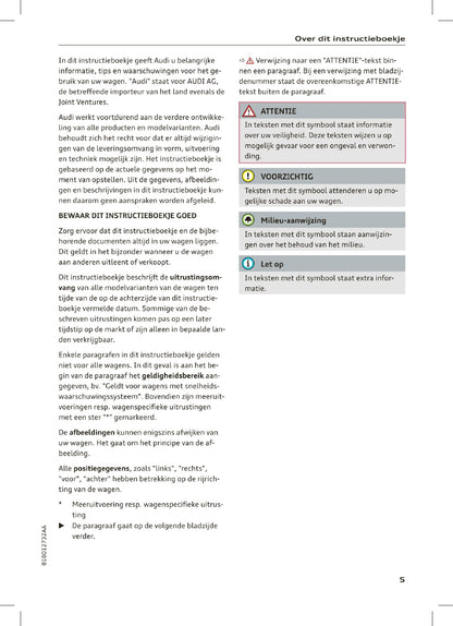 2021 Audi Q2 Owner's Manual | Dutch