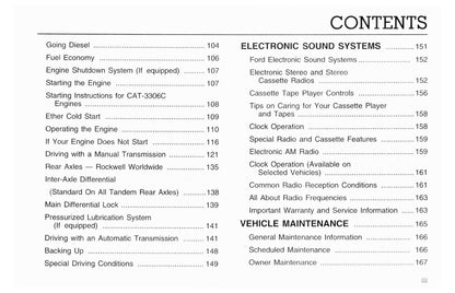 1996 Ford L-Series Bedienungsanleitung | Englisch