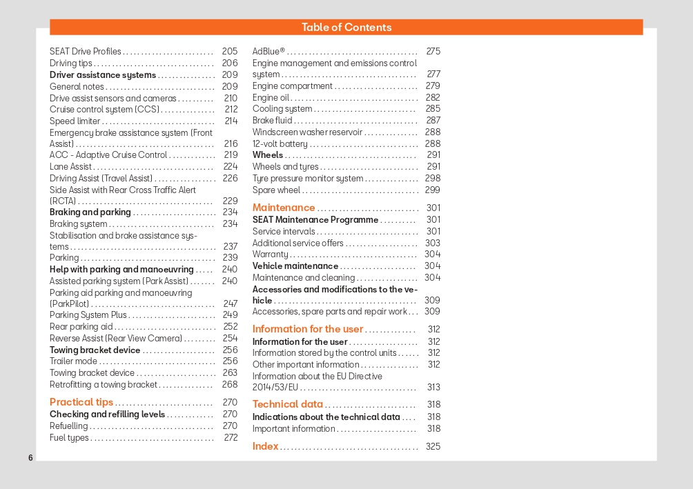 2022 Seat Arona Owner's Manual | English