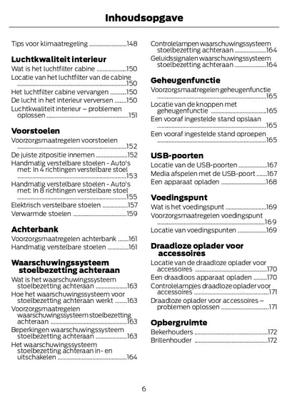 2022-2023 Ford Kuga Owner's Manual | Dutch