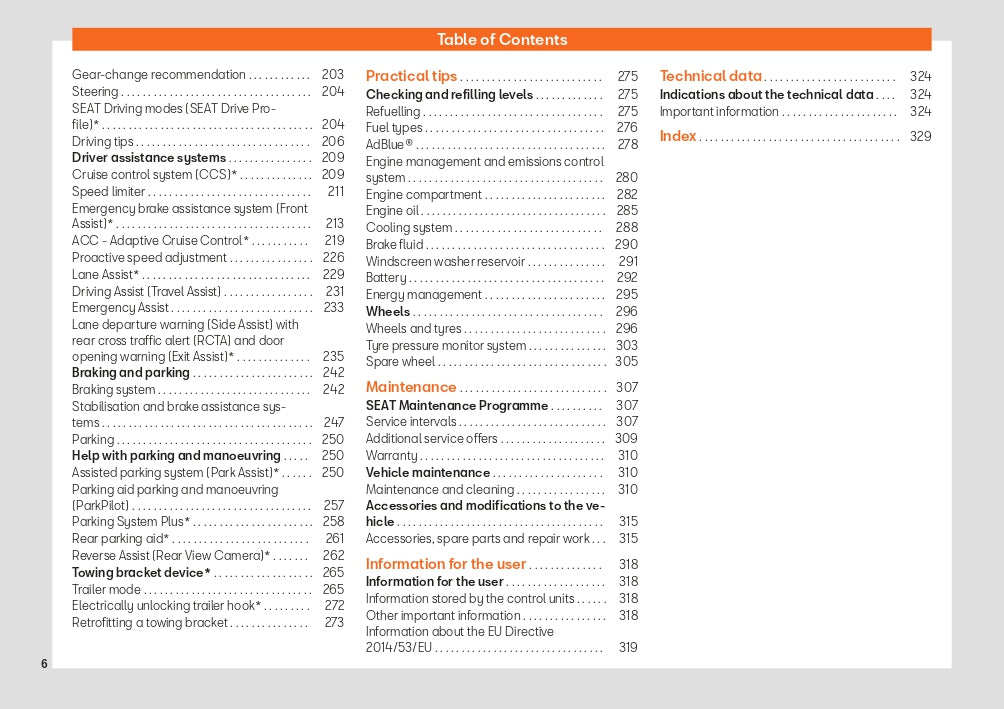 2020 Seat Leon Owner's Manual | English