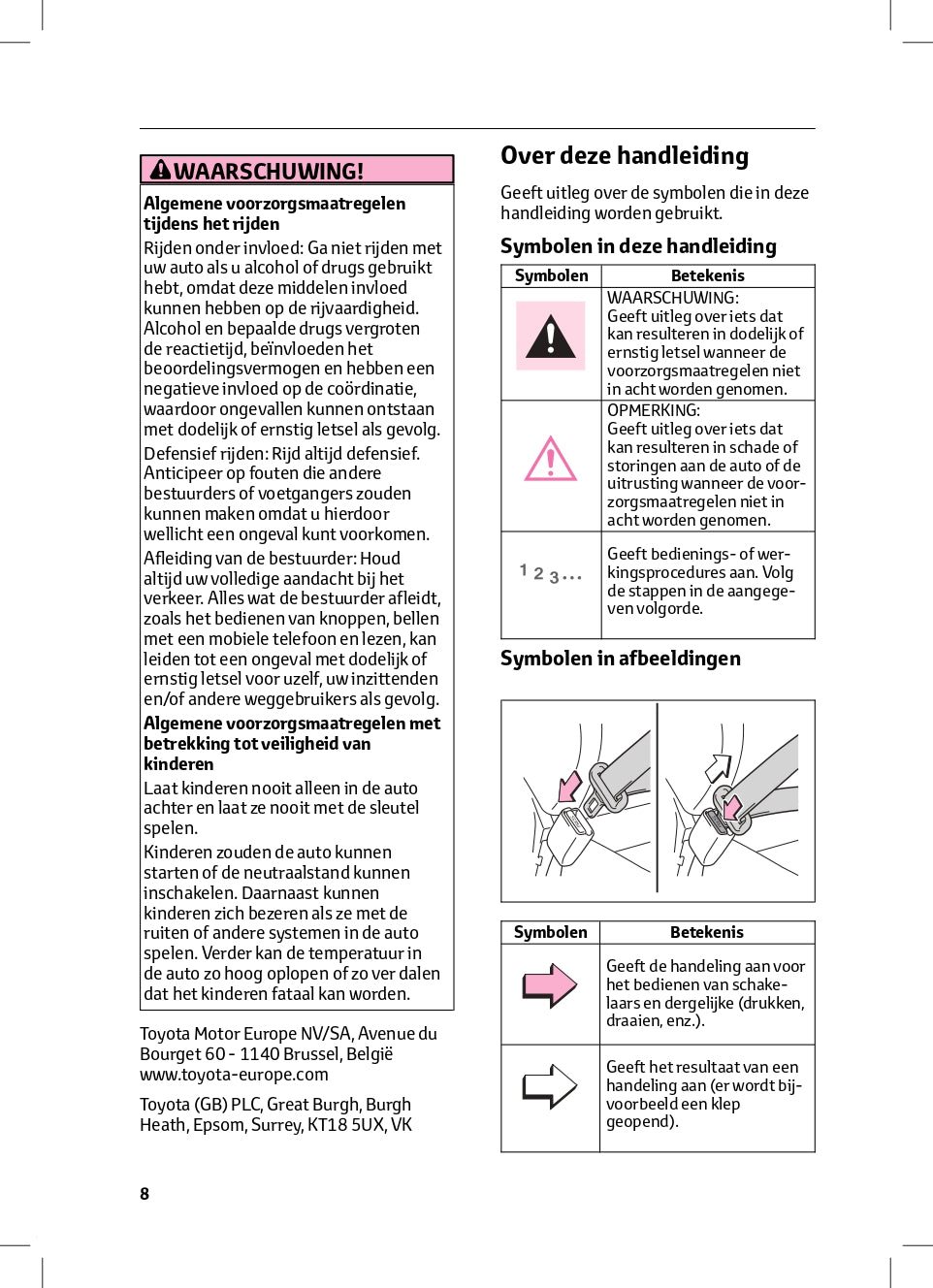 2024 Toyota C-HR Hybrid Owner's Manual | Dutch