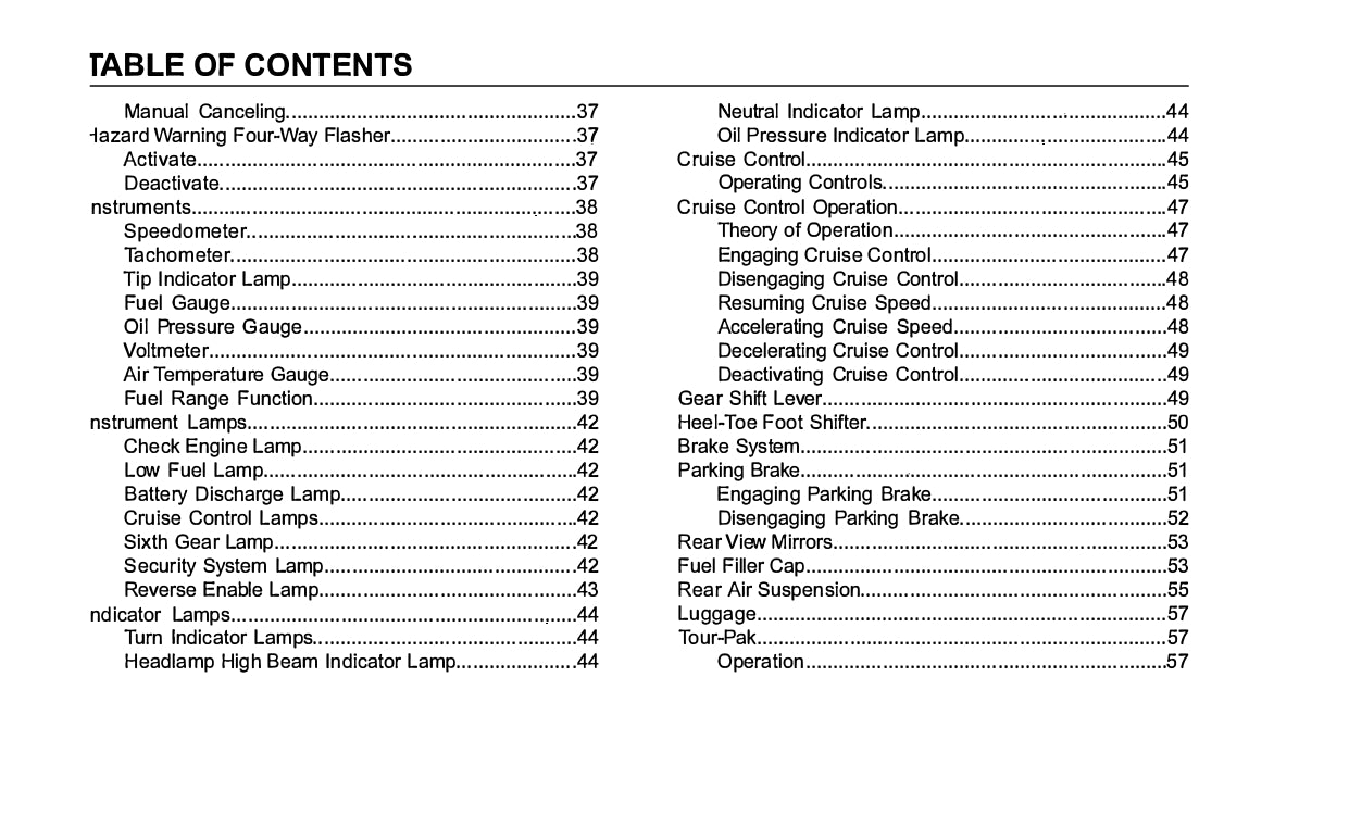 2013 Harley-Davidson Trike Owner's Manual | English