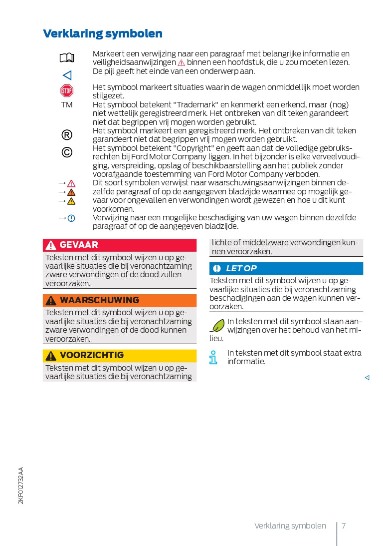 2021-2023 Ford Tourneo Connect Owner's Manual | Dutch