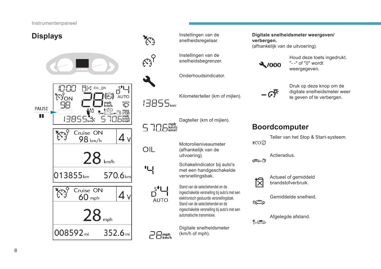 2017-2018 Peugeot 208 Owner's Manual | Dutch