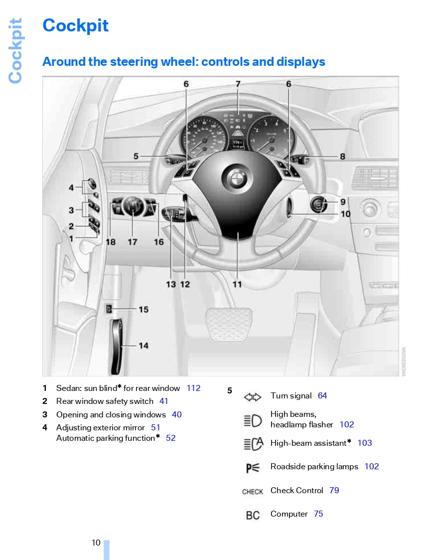 2006 BMW 5 Series Owner's Manual | English