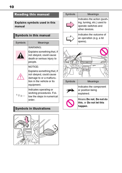 2023-2024 Toyota Prius Bedienungsanleitung | Englisch