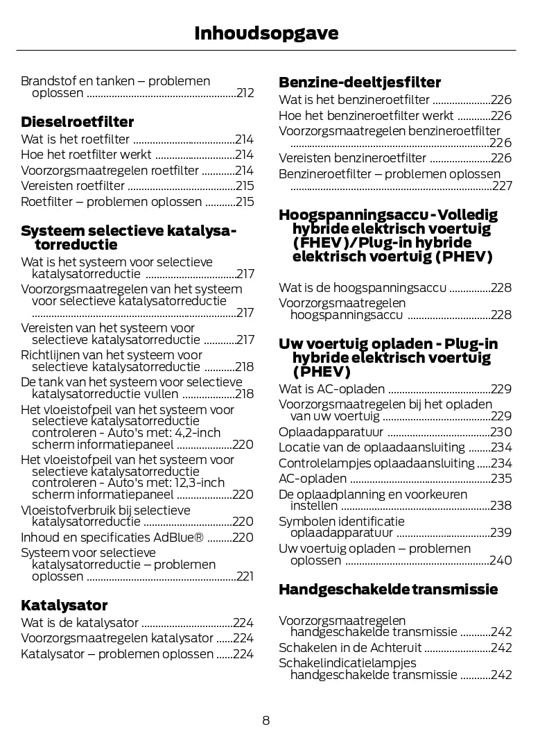 2022-2023 Ford Kuga Bedienungsanleitung | Niederländisch