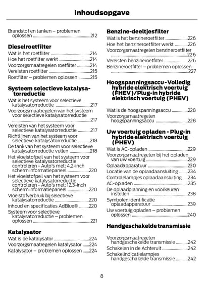 2022-2023 Ford Kuga Bedienungsanleitung | Niederländisch