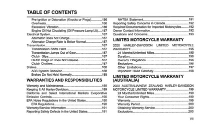 2020 Harley-Davidson Softail Bedienungsanleitung | Englisch