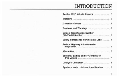 1997 Ford L-Series Bedienungsanleitung | Englisch