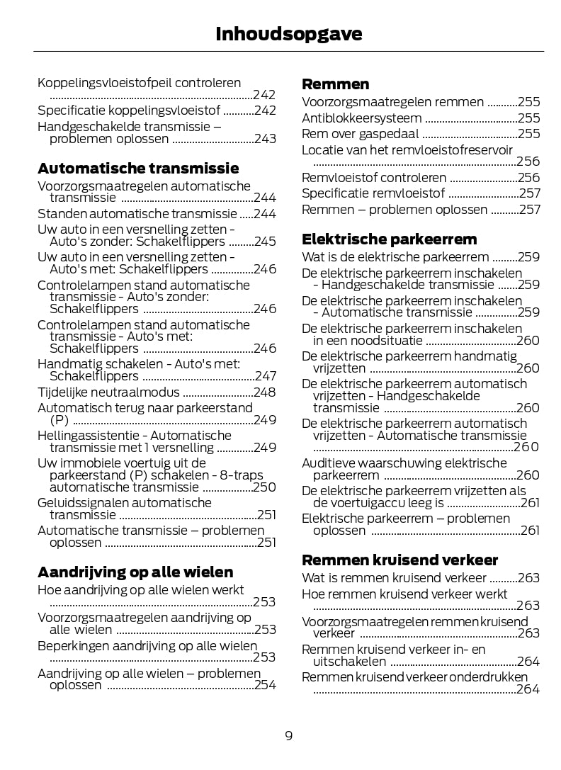 2022-2023 Ford Kuga Owner's Manual | Dutch