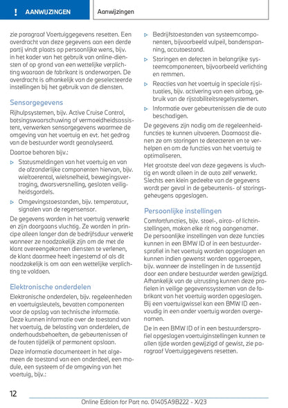 2023-2024 BMW M3 Touring Owner's Manual | Dutch