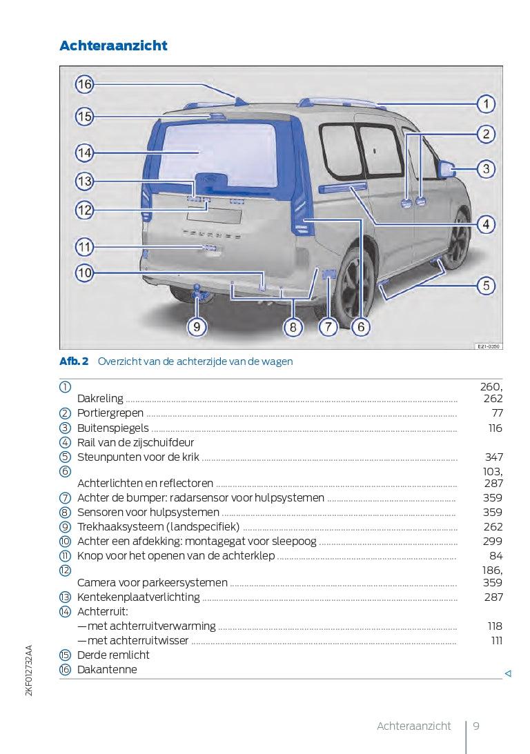 2021-2023 Ford Tourneo Connect Owner's Manual | Dutch