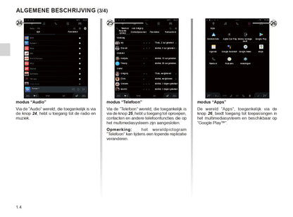 Renault OpenR Link User's Manual | Dutch