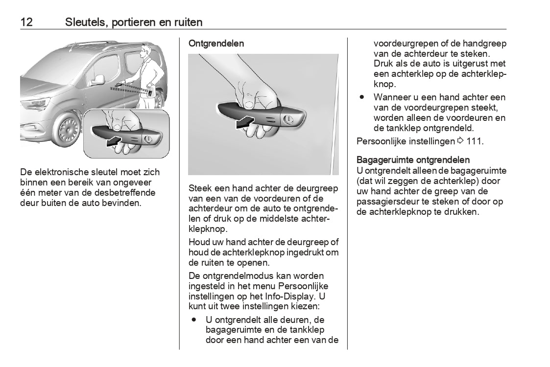 2023 Opel Combo Owner's Manual | Dutch