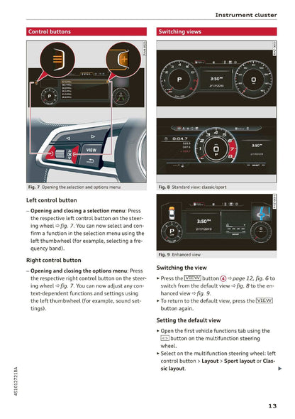 2020 Audi R8 Owner's Manual | English