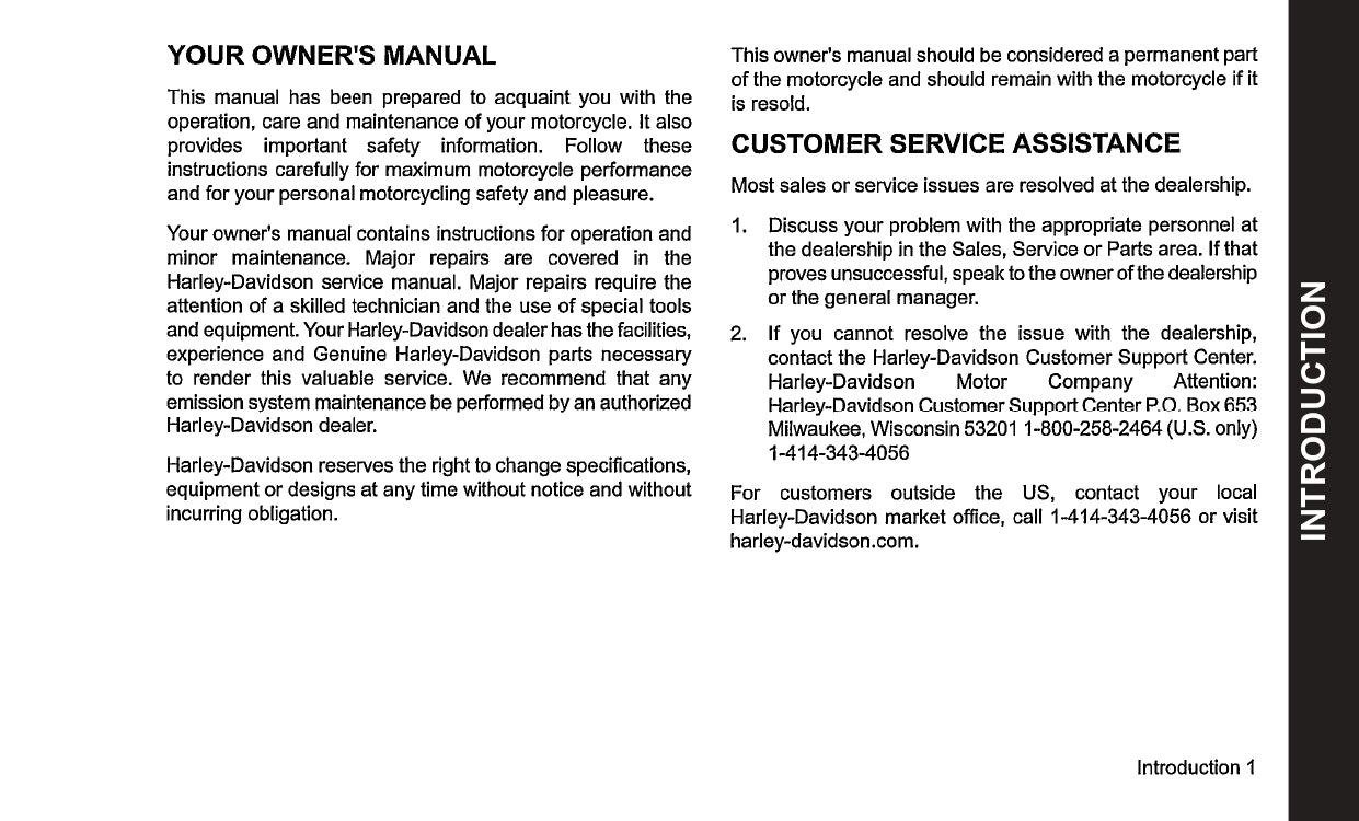 2018 Harley-Davidson Street Owner's Manual | English