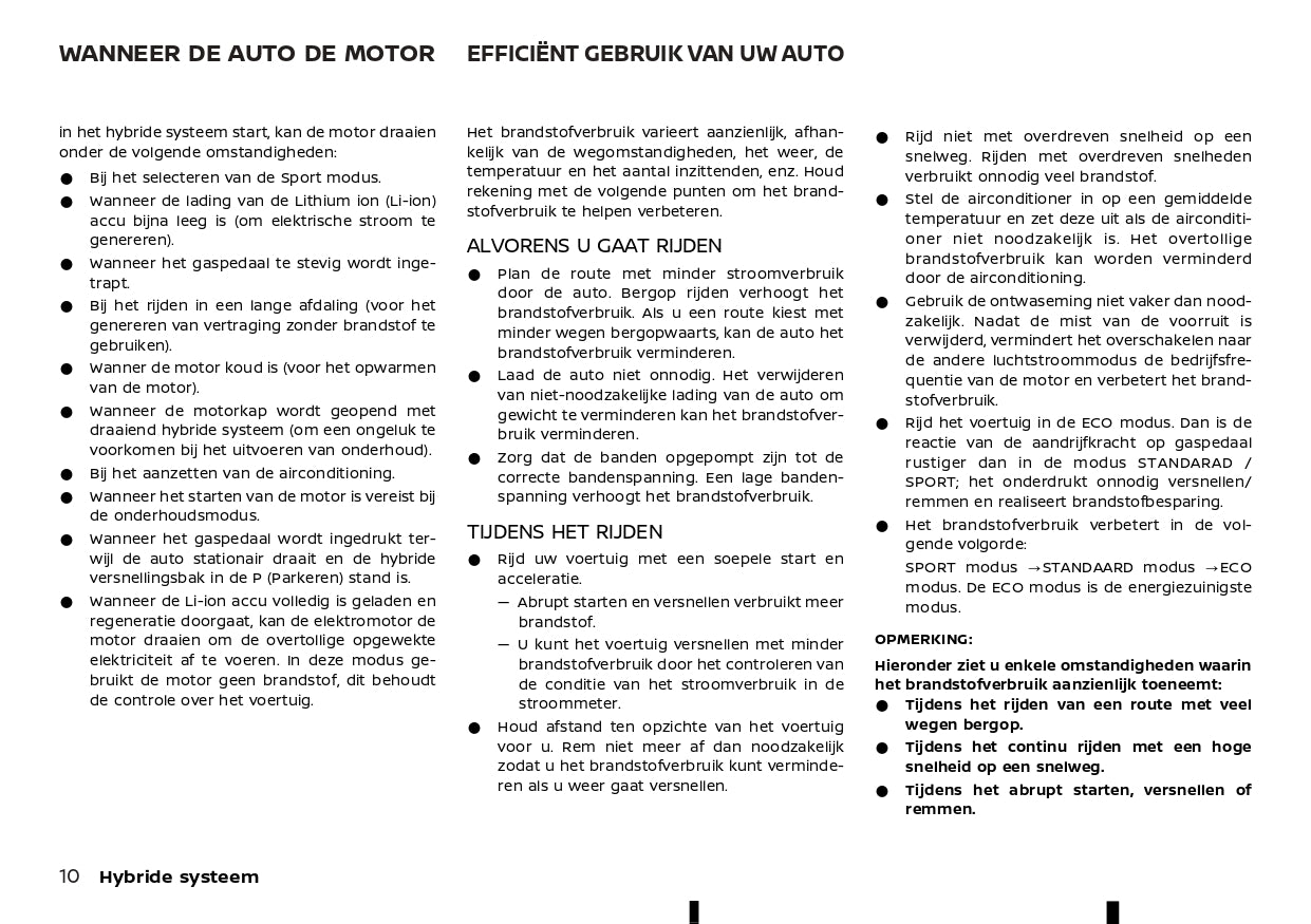 2023 Nissan Juke Hybrid Owner's Manual | Dutch