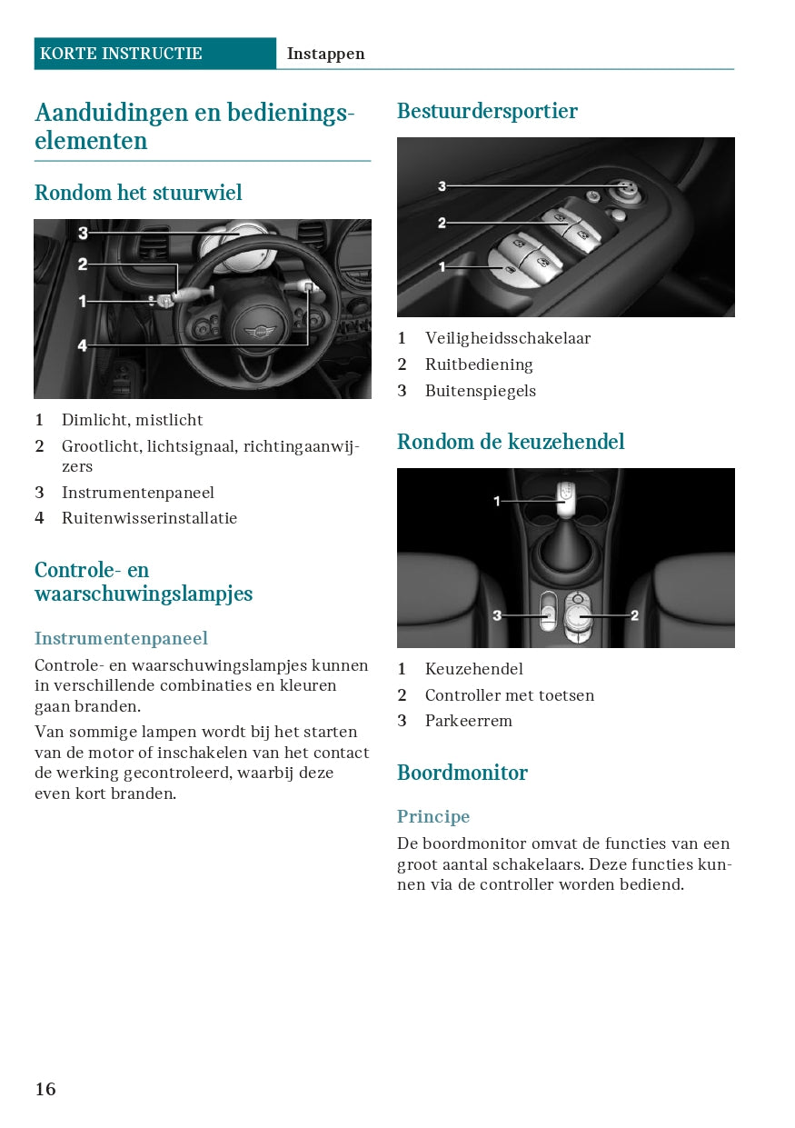 2020 Mini Clubman Owner's Manual | Dutch
