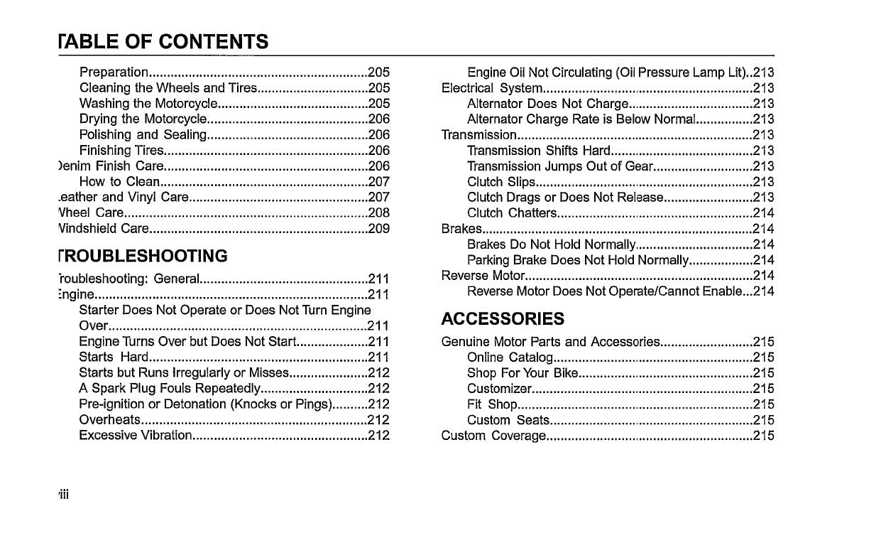 2013 Harley-Davidson Trike Owner's Manual | English