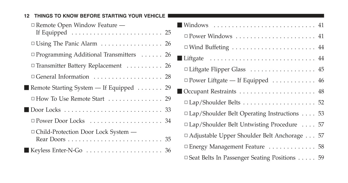 2011 Jeep Grand Cherokee Owner's Manual | English