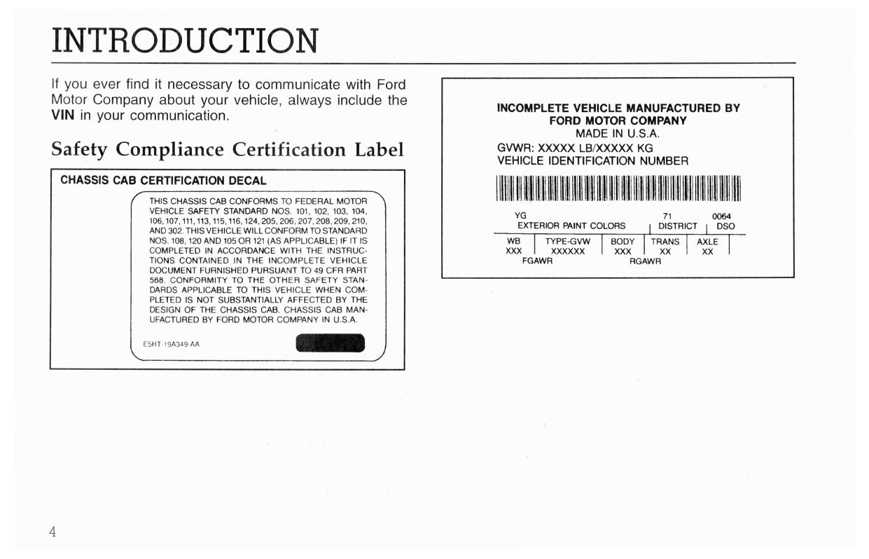 1997 Ford L-Series Owner's Manual | English