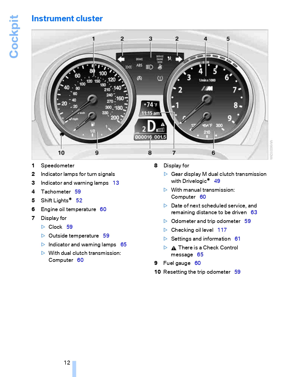 2008 BMW M3 Bedienungsanleitung | Englisch