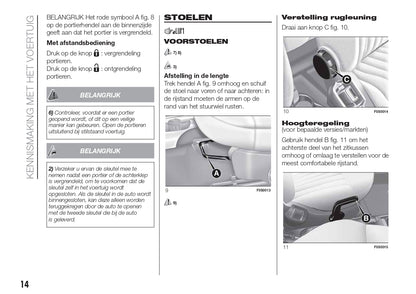 2018-2020 Fiat 500/500C Owner's Manual | Dutch