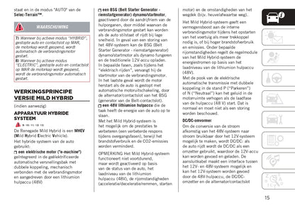2023-2024 Jeep Renegade Bedienungsanleitung | Niederländisch