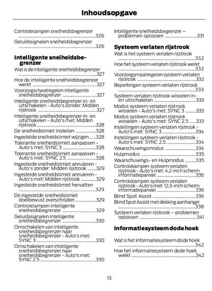 2022-2023 Ford Kuga Owner's Manual | Dutch