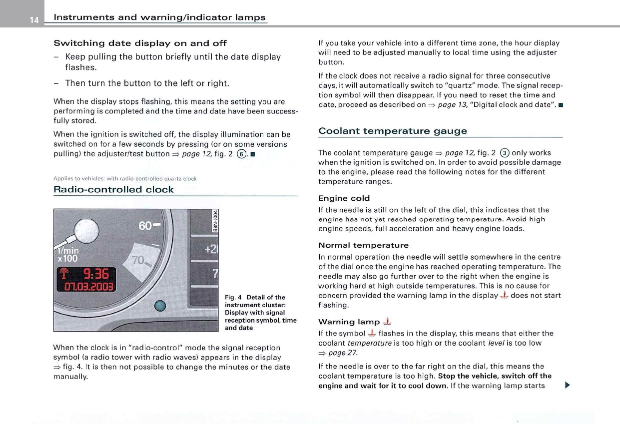 2004 Audi TT/TT Coupé Owner's Manual | English