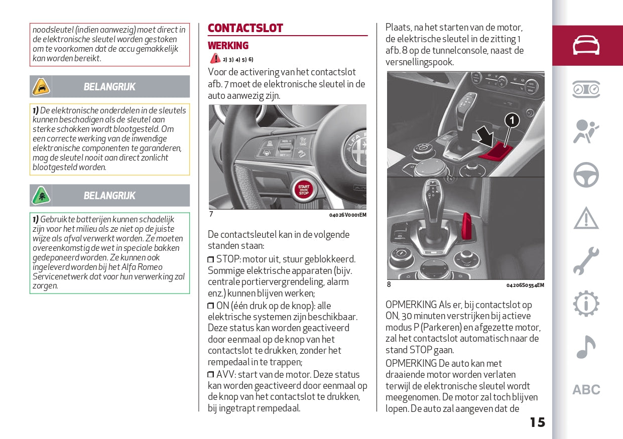 2024 Alfa Romeo Stelvio Bedienungsanleitung | Niederländisch