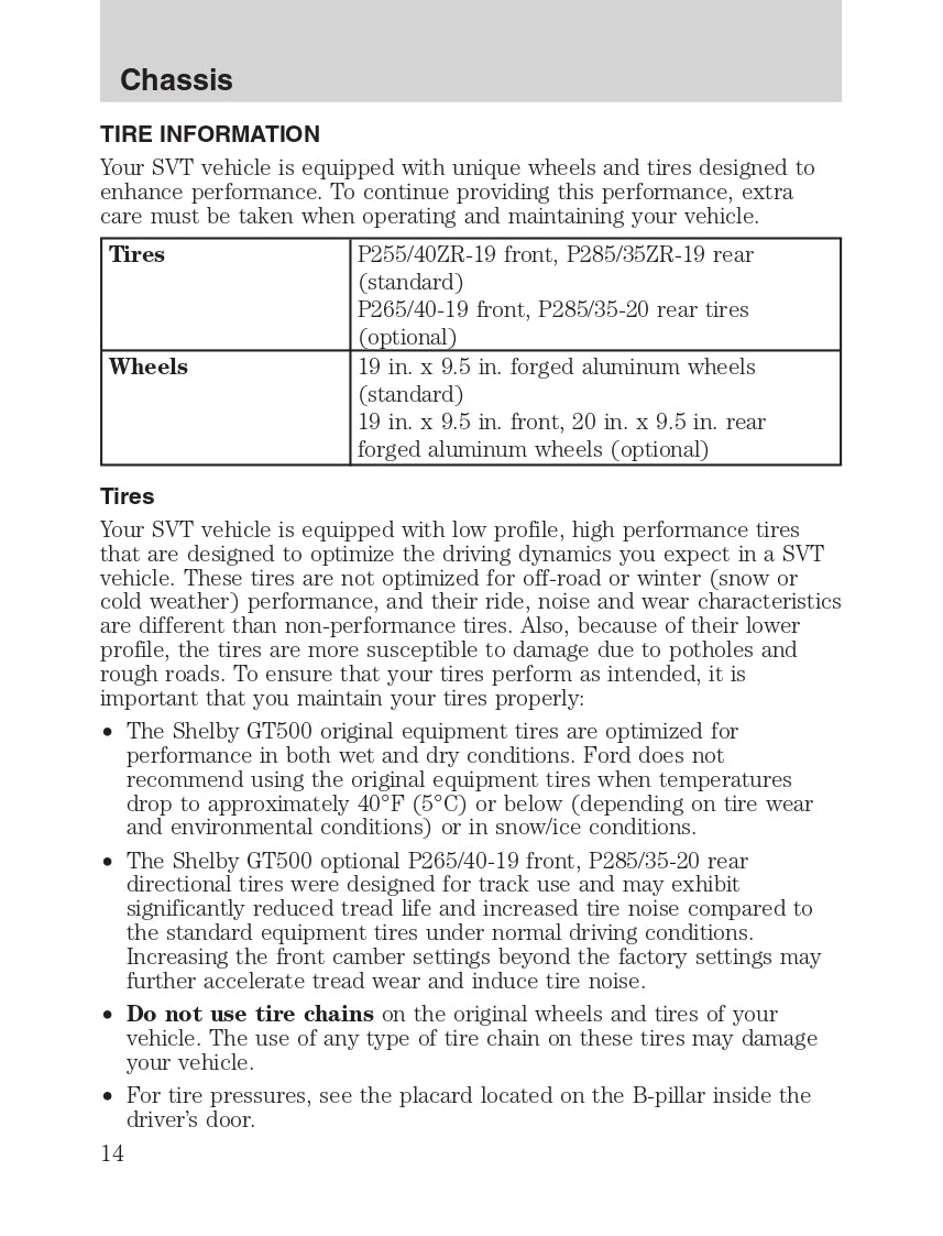 2011 Ford Shelby GT500 Owner's Manual | English