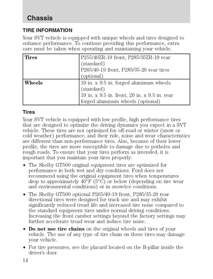 2011 Ford Shelby GT500 Owner's Manual | English