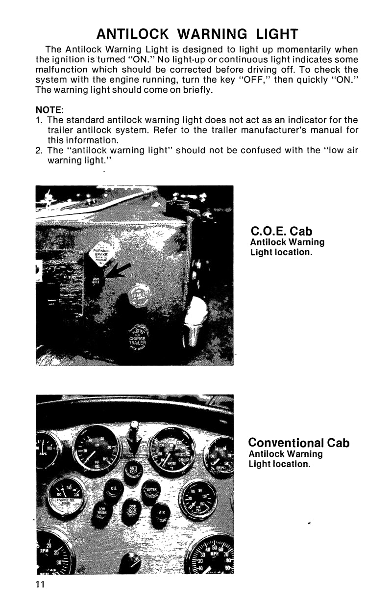 1977 Peterbilt 282/289/300/348/352/352H/353/359/387 Bedienungsanleitung | Englisch