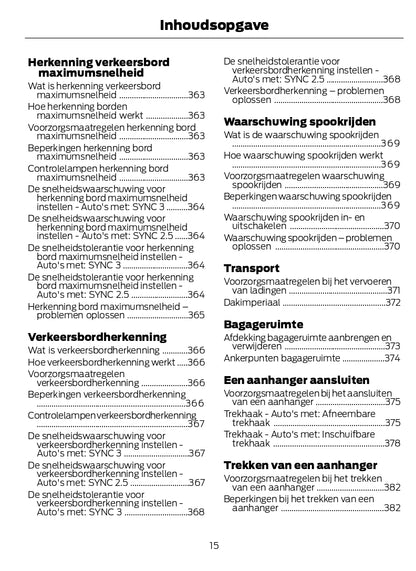 2022-2023 Ford Kuga Owner's Manual | Dutch