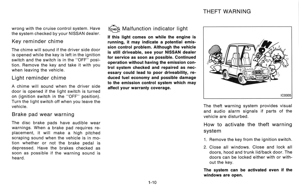 1995 Nissan 300ZX Owner's Manual | English