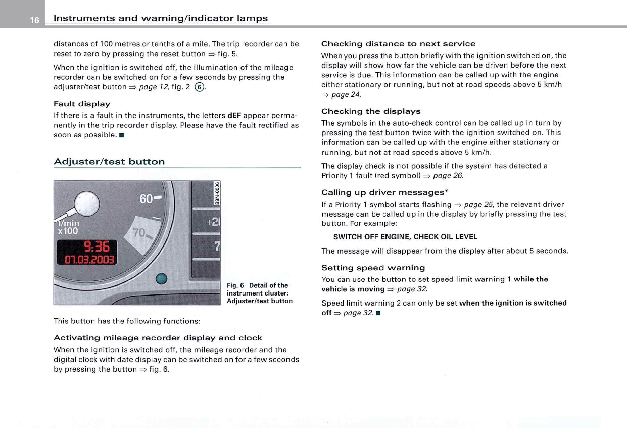 2004 Audi TT/TT Coupé Owner's Manual | English