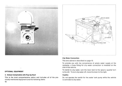 1978 Volkswagen Campmobile Owner's Manual | English