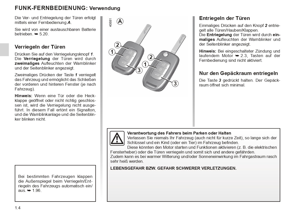 2022-2024 Renault Clio Bedienungsanleitung | Deutsch