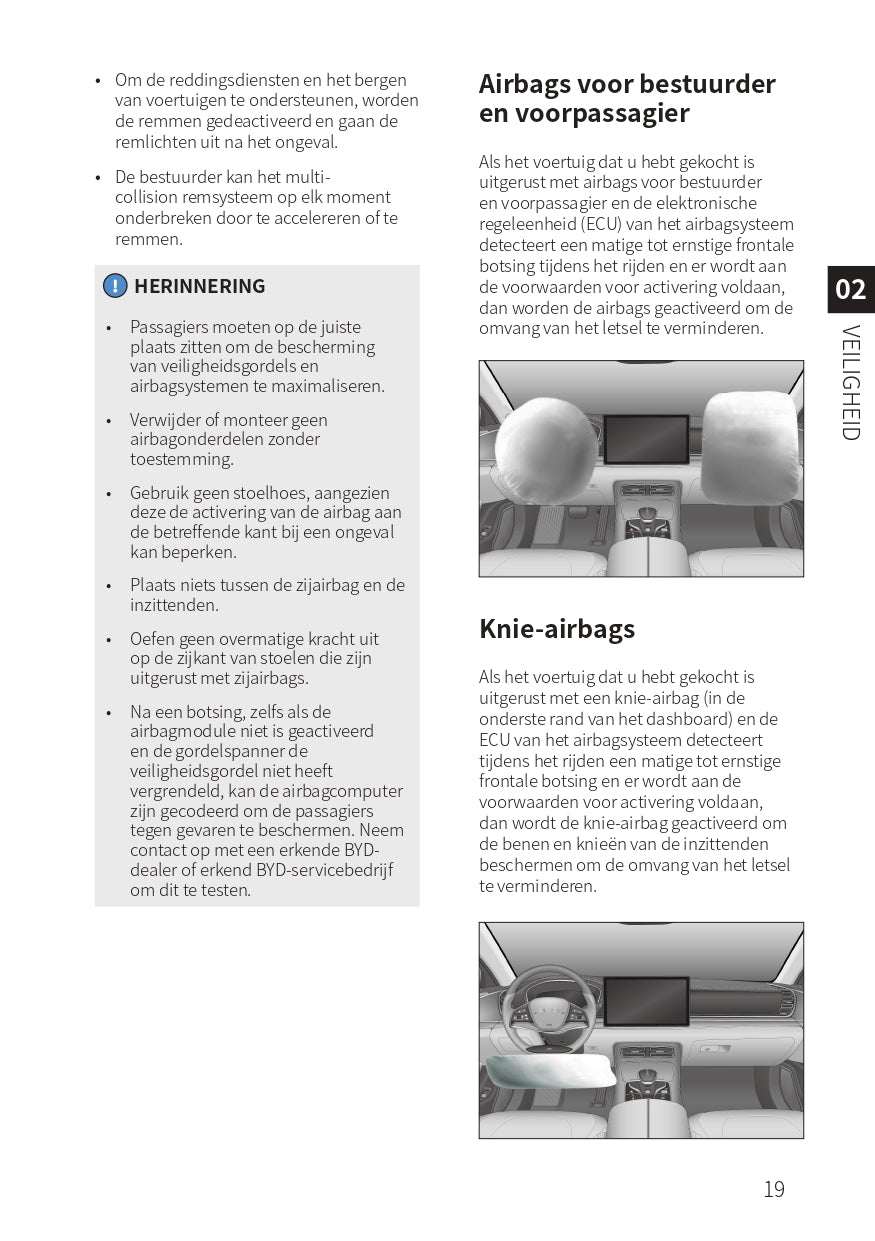 2023-2024 BYD Han EV Owner's Manual | Dutch