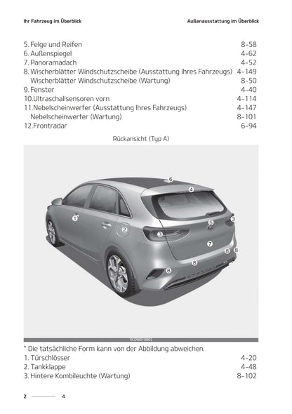 2021-2023 Kia Ceed Bedienungsanleitung | Deutsch