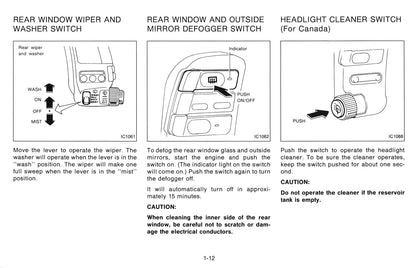 1995 Nissan 300ZX Owner's Manual | English