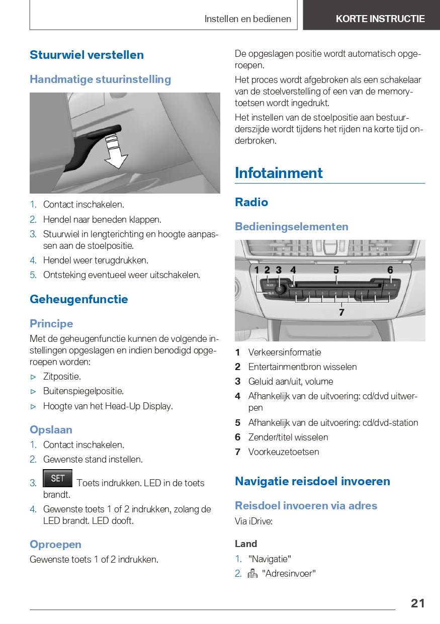 2021 BMW X1 PHEV Owner's Manual | Dutch