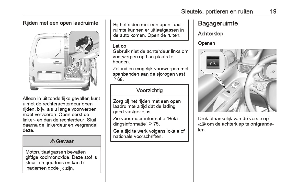 2023 Opel Combo Owner's Manual | Dutch